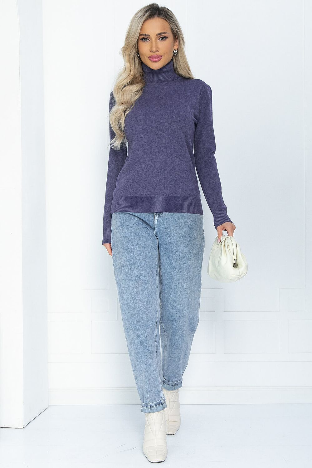 Водолазка Зимняя история (фиолетовая) Б14531-20М LT Collection