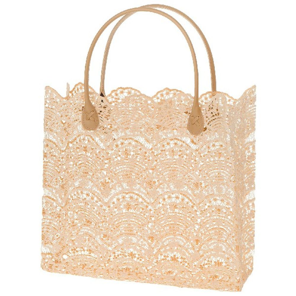 Корзина плетеная "Кружево" (ткань) 34x11xH30см (Крем)