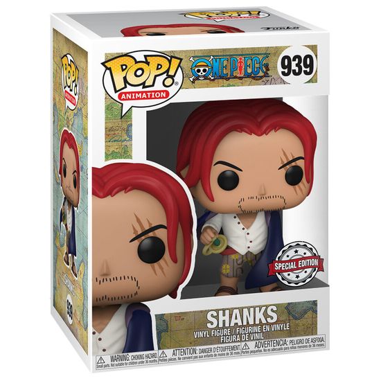 Фигурка Funko POP! Animation One Piece Shanks (Exc) (939) 55602 / Фигурка Фанко ПОП! по мотивам аниме "One Piece", Шанкс