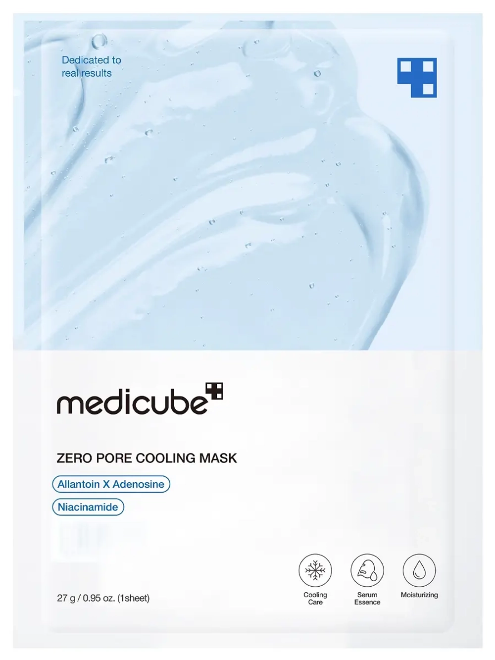 Medicube Охлаждающая тканевая маска для сужения пор Zero Pore Cooling Mask 27 гр