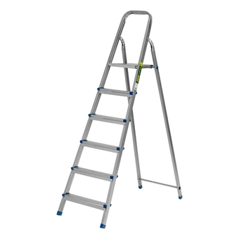 Стремянка, 6 ступеней, стальная, оцинкованная Сибртех