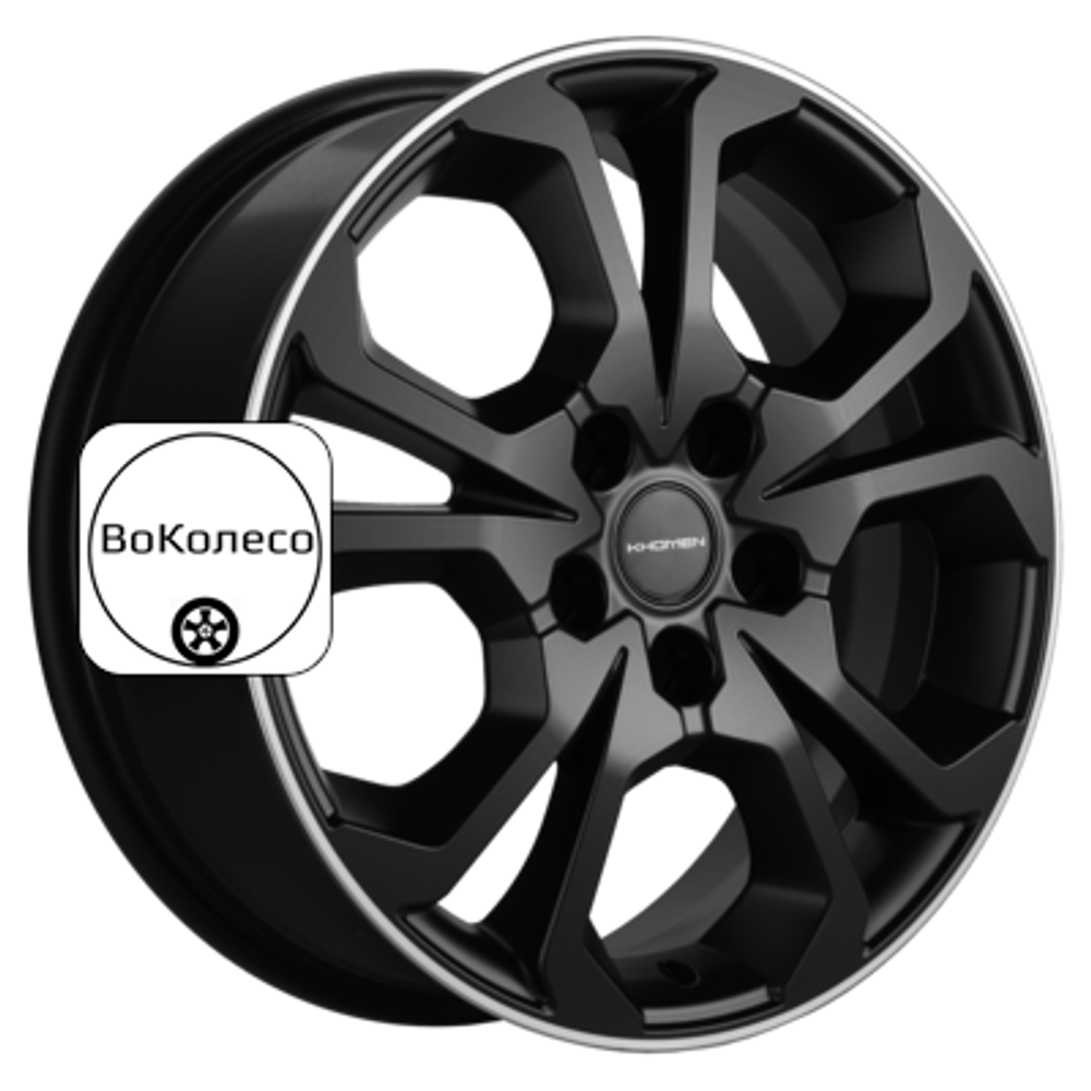 6,5x17/5x108 ET33 D60,1 KHW1711 (Chery/Exeed) Black Khomen Wheels