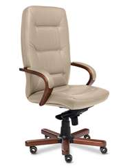 Кресло для руководителя Senator A бежевая кожа