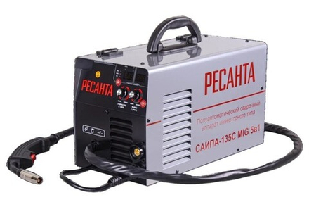 Сварочный полуавтомат Ресанта САИПА-135С (MIG/MAG, MMA) 5в1 65/7