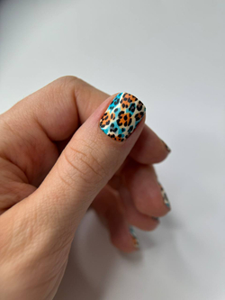 Crazy Manic Плёнки для ногтей для маникюра leopard fantasy