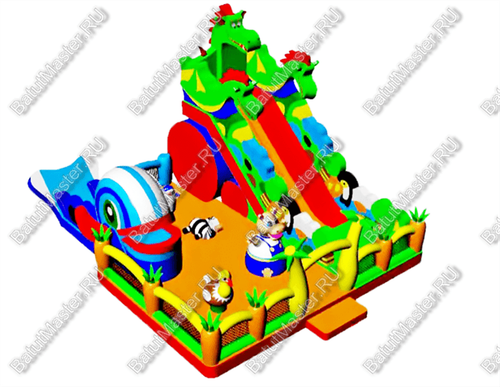 Надувной батут "Змей Горыныч и друзья"