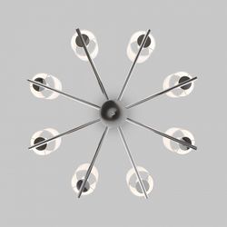 Подвесная люстра Eurosvet Caprera 60146/8 никель