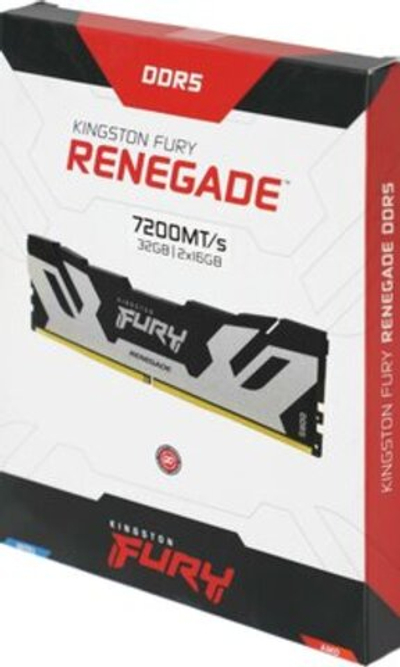 Оперативная память KINGSTON FURY Renegade DDR5 32GB 7200MHz CL38 UDIMM KF572C38RSK2-32