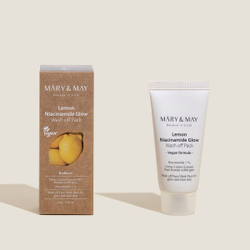 Mary&May Lemon Niacinamide Glow Wash Off Pack осветляющая глиняная маска для лица с ниацинамидом и витамином С