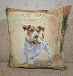 Декоративный гобеленовый чехол Джек рассел 47х47