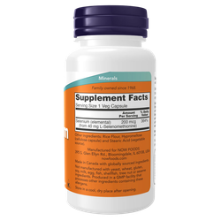 Now Foods Selenium 200 mcg 90 veg capsules, Селен
