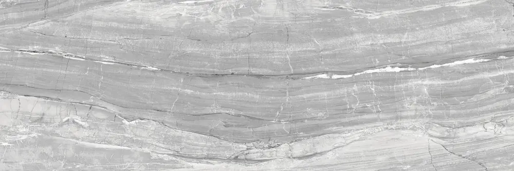 Настенная плитка ALMA Ceramica TWU93SGP77R Singapore 90x30 серая глянцевая под камень