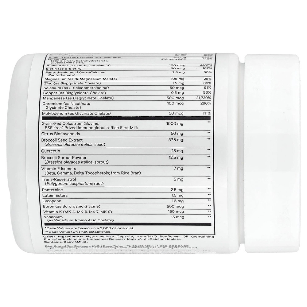 Codeage, Sport, Multivitamin Recovery Elite Max, 90 растительных капсул