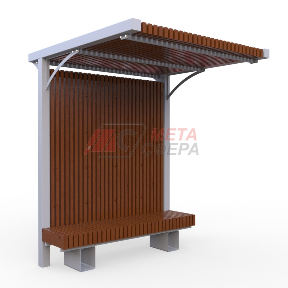 Пергола Греция со скамейкой