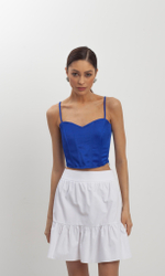 Топ корсетный из атласа