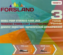 Домкрат подкатной гидравлический 3т Forsland Forsland-T830018