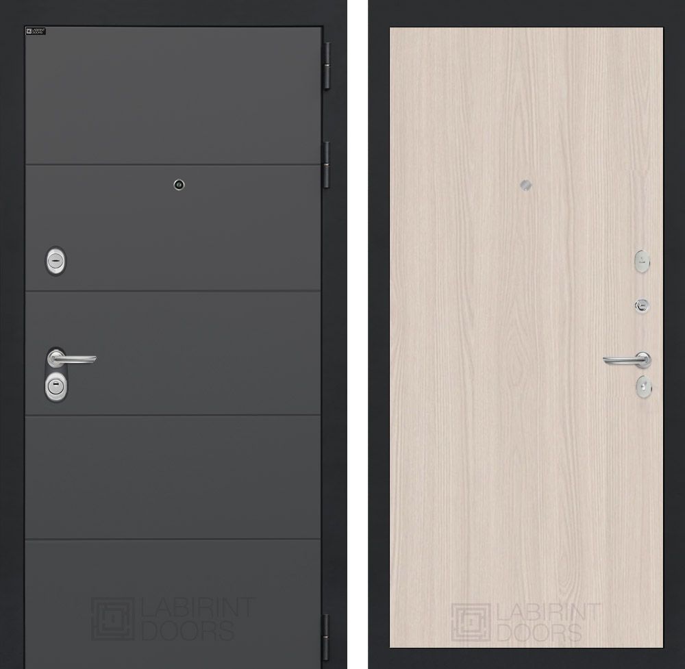 Входная дверь Лабиринт АРТ - 05 Ясень Светлый