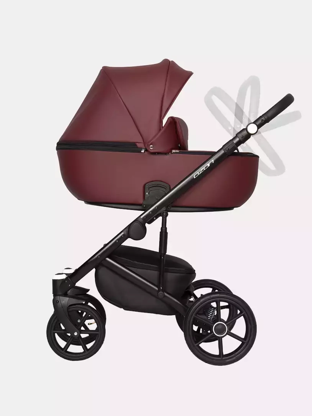 Коляска  OZON (3 в 1) (RIKO BASIC) 04 коричневый