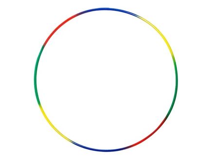 Обруч металлический  "Радуга". Диаметр - 90 cm: D-90cm-850 гр.