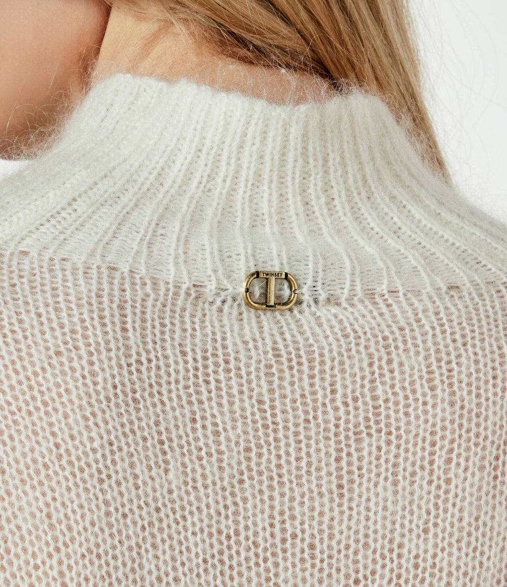 Полуводолазка TWINSET - экрю(242TP3420)
