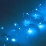 Гирлянда для дома НИТЬ «Льдинка» 5 м 50 ламп LED, 8 реж,IP-20, Голубой