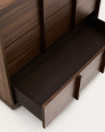 Onix Комод с 3 ящиками шпон ореха в темной отделке 100x78 см