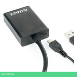 Адаптер Cablexpert A-VGA-HDMI-01 HDMI/VGA/3.5 мм jack (+ USB для питания)