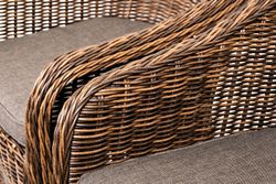 "Равенна" лаунж-зона из искусственного ротанга, цвет коричневый