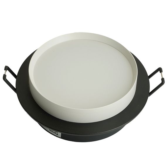 Светильник встраиваемый Feron DL507 потолочный GX53 черный + белый круг 51352