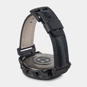 Ремешок для часов Garmin 51 mm с креплением из кожи теленка, черного цвета