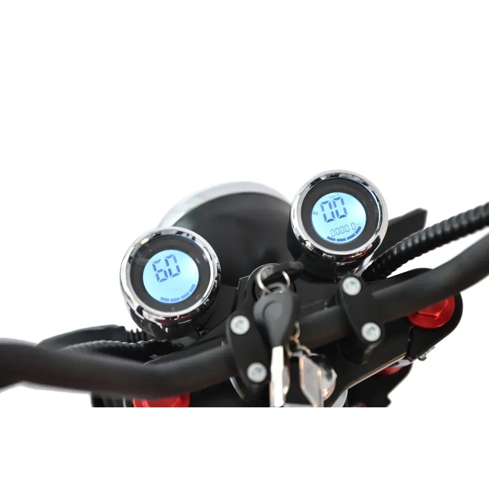 Электроскутер Citycoco WHITE SIBERIA Wild Wheel 3950W Черный