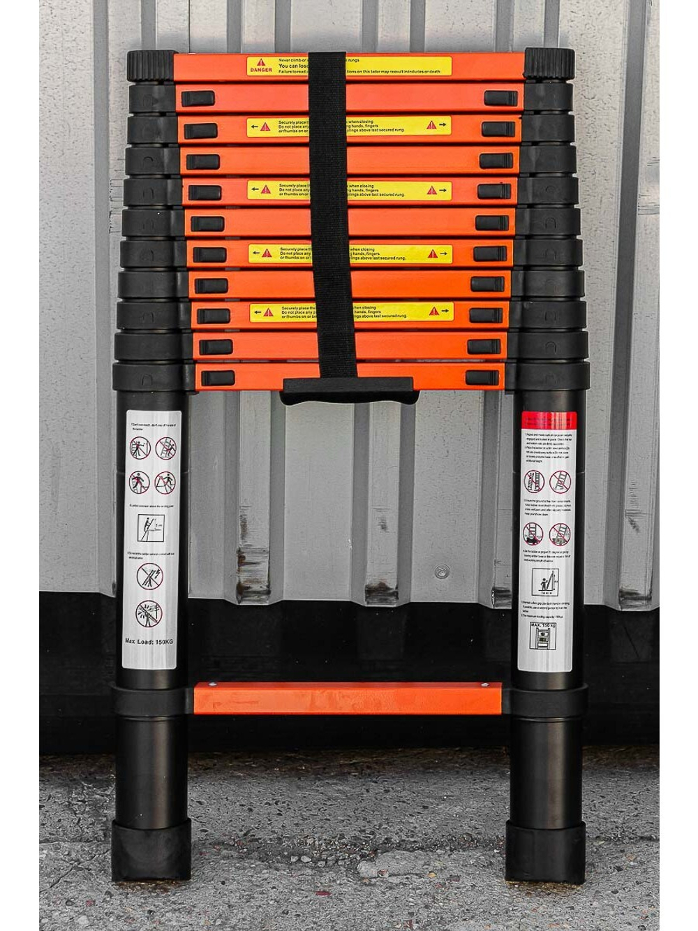 Лестница телескопическая алюм. бытовая 3.5м (12 ступ.) ISMA ISMA-UP350