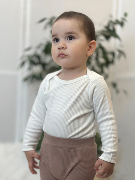 Футболка с длинным рукавом Рубчик Сахар RinaAmari