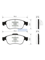 Колодки тормозные передние RENAULT (Captur 2.0, Duster, Fluence)