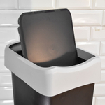 Контейнер для мусора 25л "Smart Bin", черный