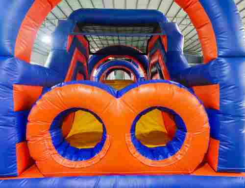 Надувная полоса препятствий 3 модуля «Веселый забег» 15*3*4 м