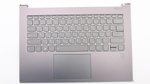 Верхняя панель с клавиатурой (топкейс) для ноутбука Lenovo Yoga C930-13IKB/Yoga C930-13IKB Glass раскладка - русская, с подсветкой, с фингерпринтом, серый (5CB0S72617)+, оригинал