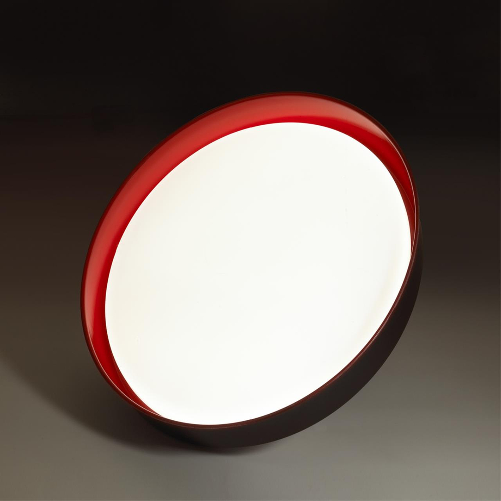 7710/EL COLOR SN 157 Светильник пластик/белый/красный LED 70Вт 3000-6000К D510 IP43 пульт ДУ TUNA RED