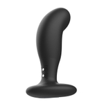 Черный анальный вибратор с пультом ДУ (Цвет: черный)