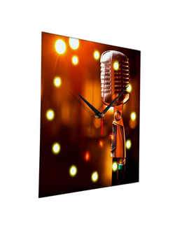 Настенные часы "microphone" Декор для дома, подарок