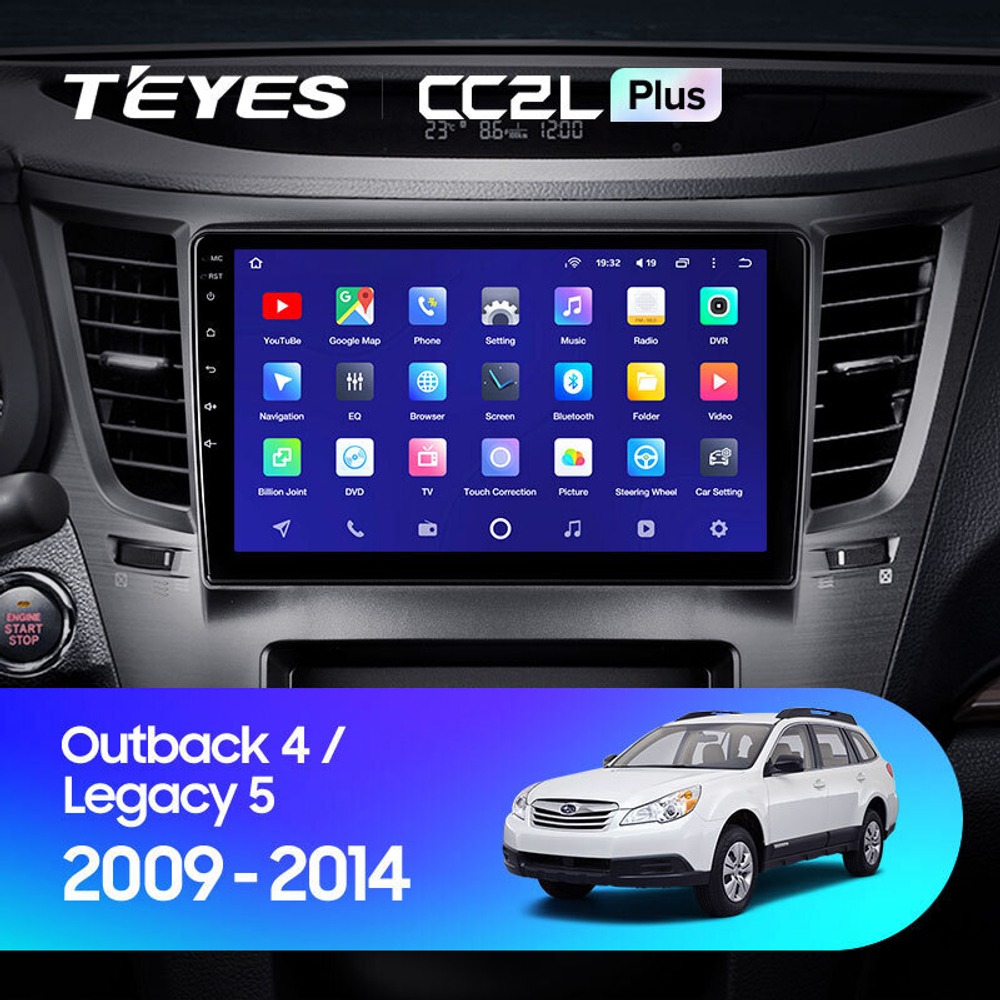 Teyes CC2L Plus 9" для Subaru Outback, Legacy 2009-2014