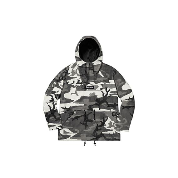 Supreme FW18 Leather Anorak Snow Camo