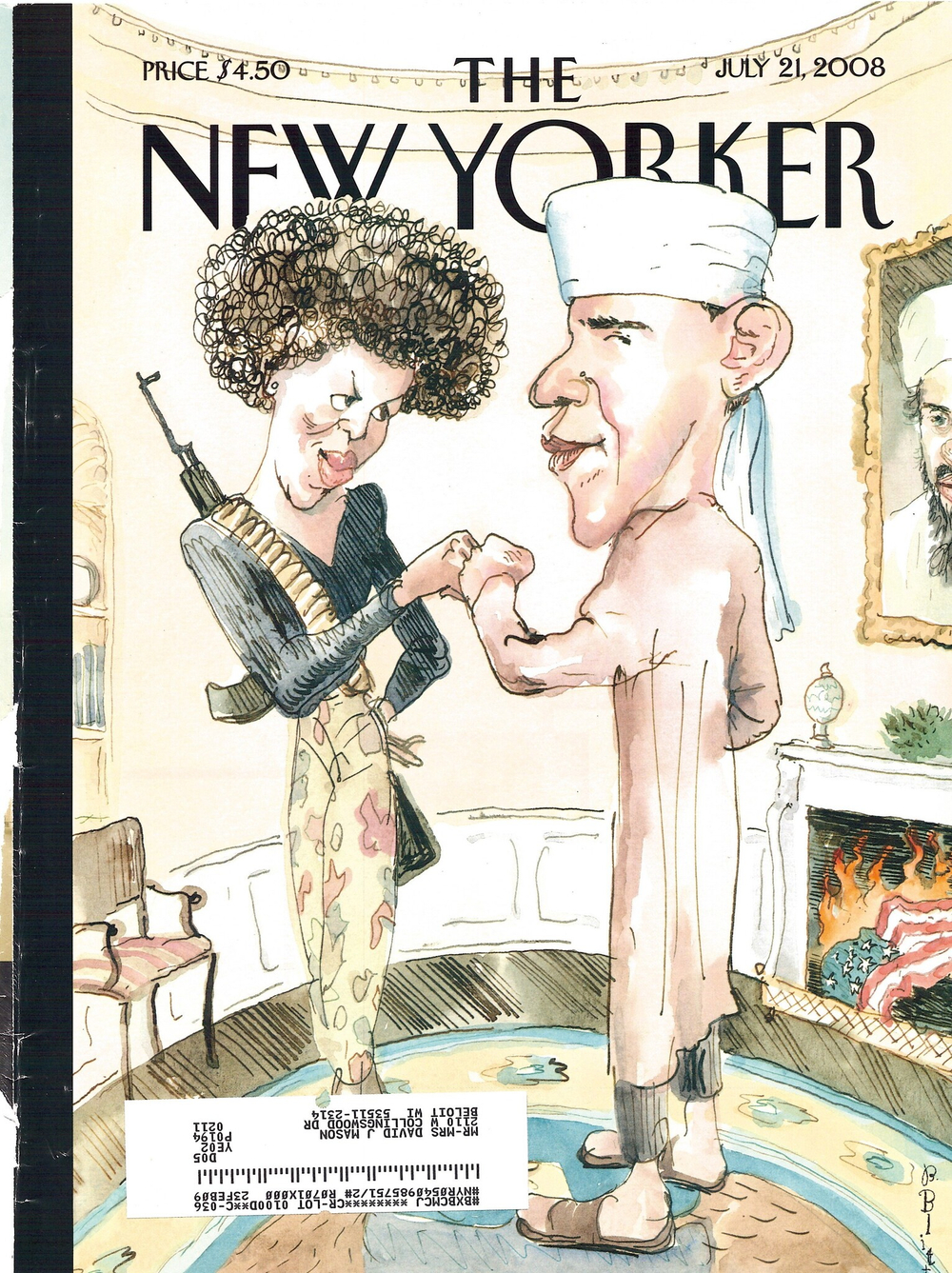 Журнал The New Yorker 21-07-2008, обложка