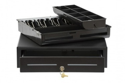 Денежный ящик EC-410-B черный 410*415*100 24V