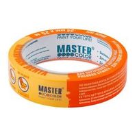 Лента малярная 24 мм 25 м для деликатных поверхностей на рисовой бумаге золотистая Master Color