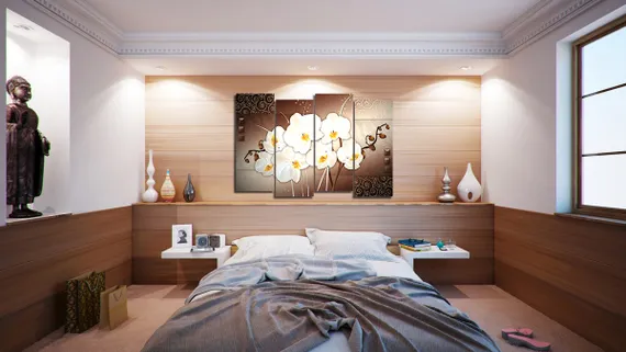 Модульная картина "Белые орхидеи"