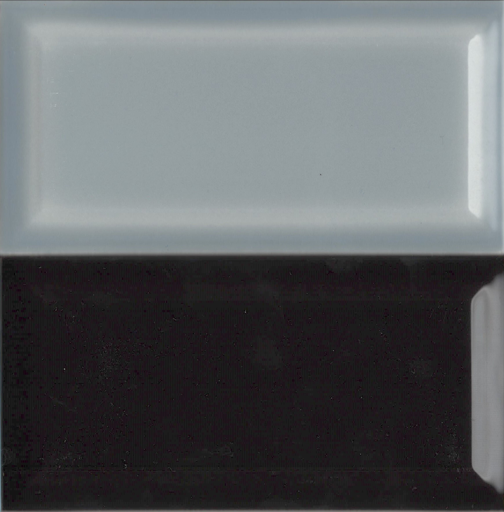 Плитка настенная Metro Black glossy 150x75х9 мм