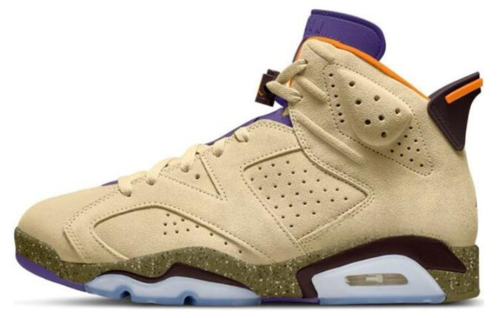Кроссовки Jordan Air Jordan 6 Gore-Tex "Brown Kelp" (Женская размерная сетка)