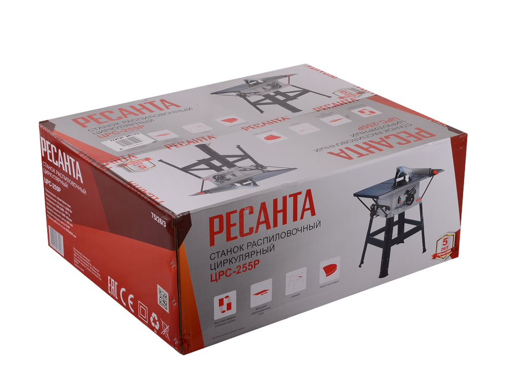 Станок распиловочный циркулярный ЦРС-255Р Ресанта