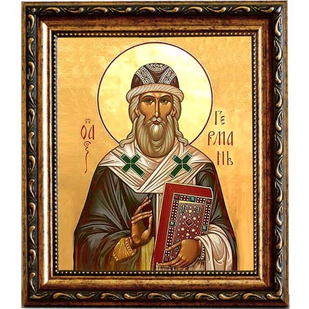 Герман Казанский и Свияжский, архиепископ, святитель. Икона на холсте.